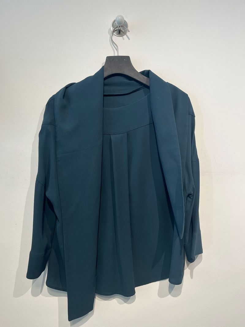 Dark Green Long Sleeve Top