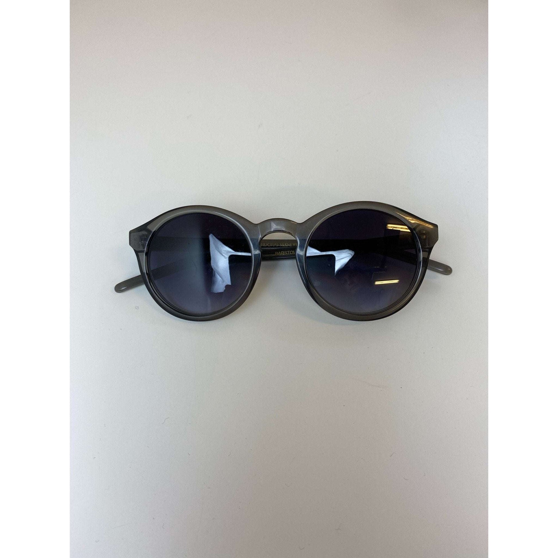 Grey Round Frame Sunglasses by Monokel