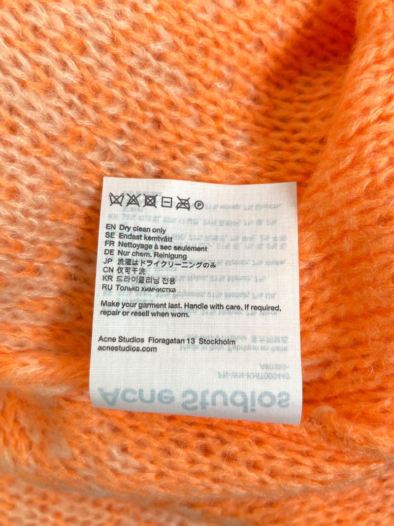 Striped V-Neck Orange Knit