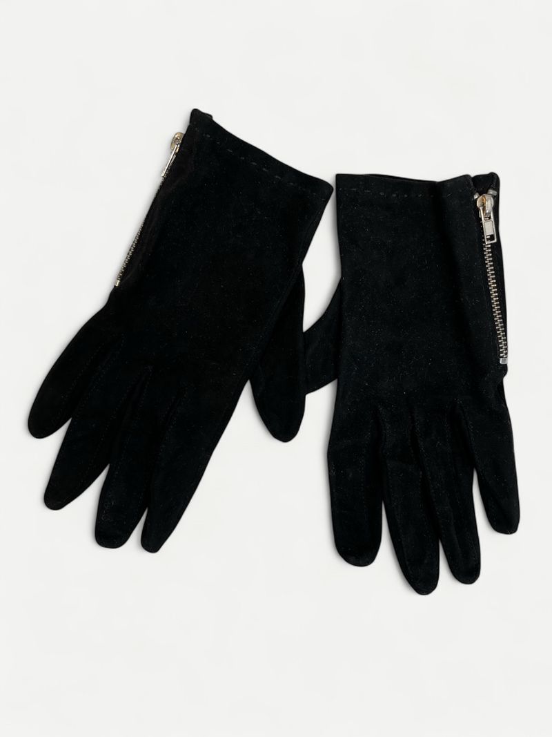 Black Suede Gloves