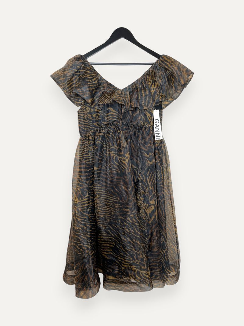 Animal Print Knee Length Dress