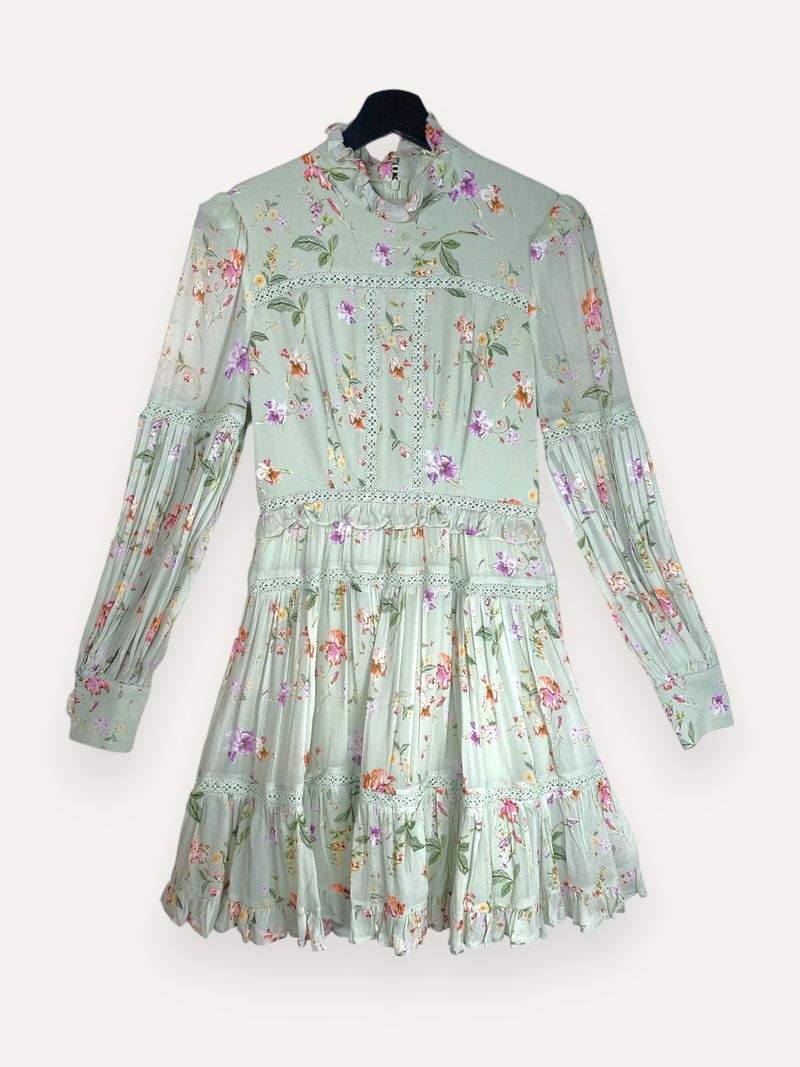 Floral Mint Mini Dress