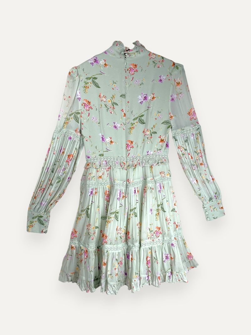 Floral Mint Mini Dress