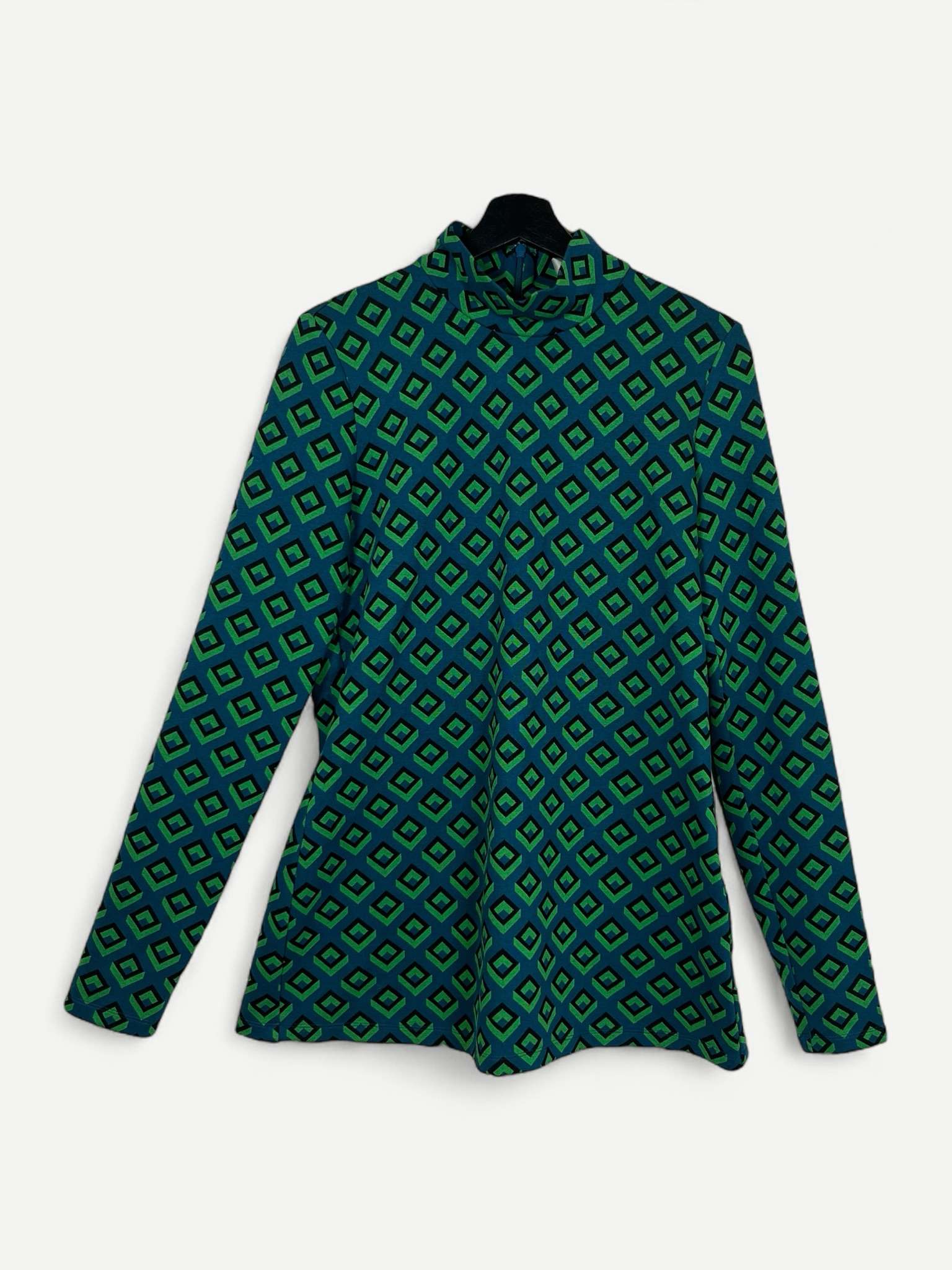 Printed Half Turtleneck