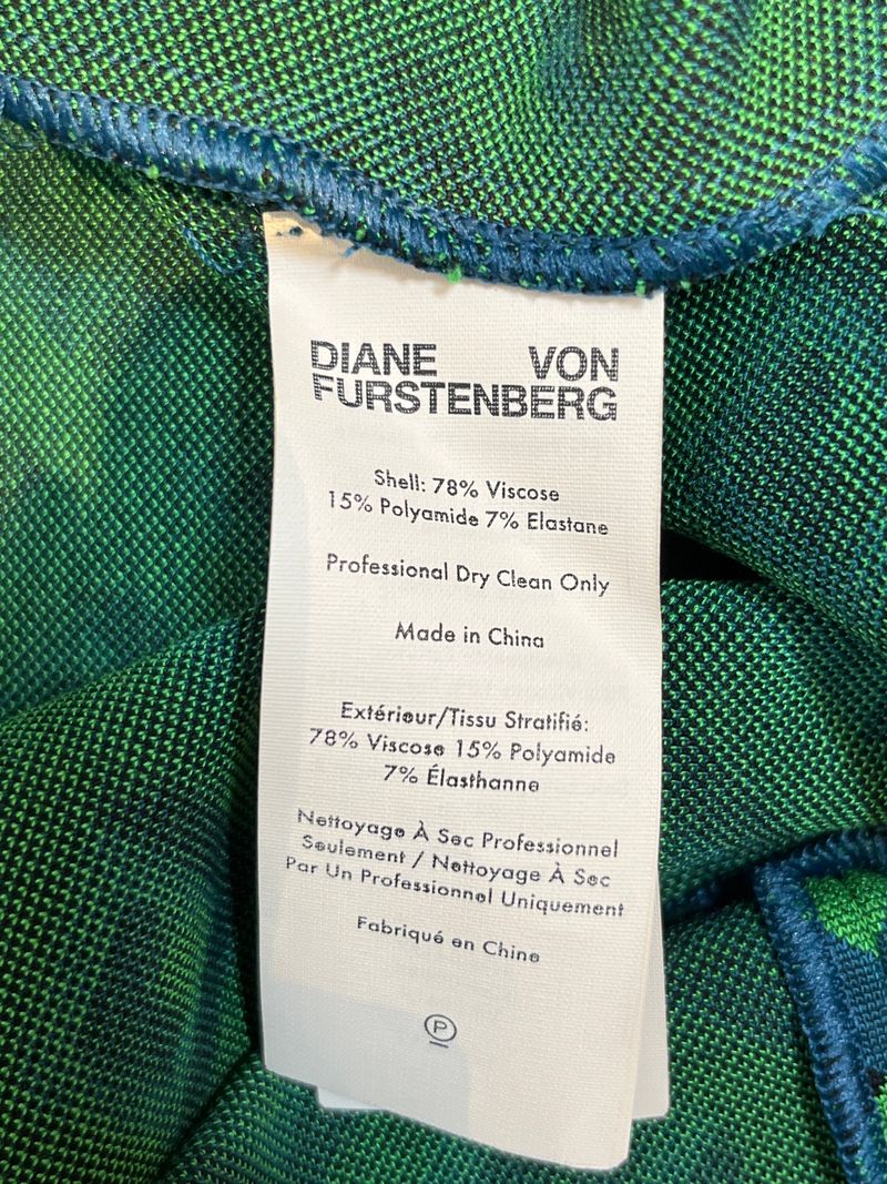 Blå &amp; Grön Långärmad Topp