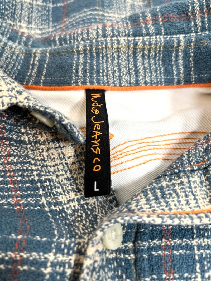 Blue Plaid Casual Cotton Shirt