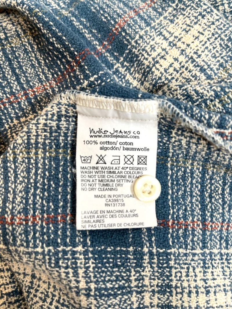 Blue Plaid Casual Cotton Shirt