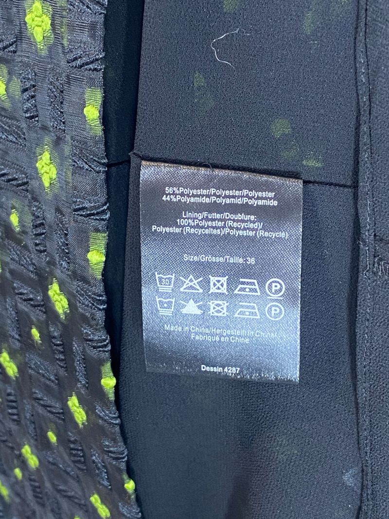 Black Pattern Midi Dress