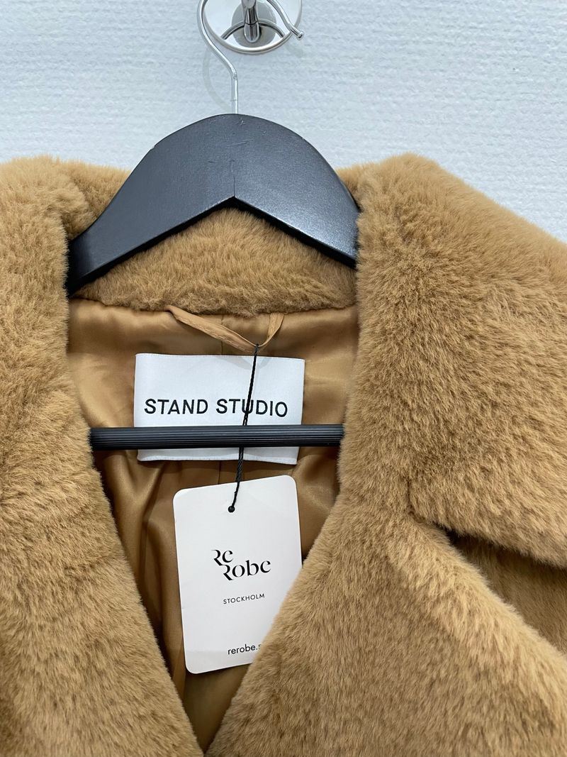 Camel Faux Fur Jacket
