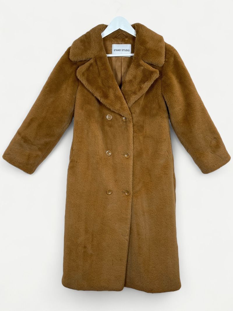 Camel Faux Fur Jacket