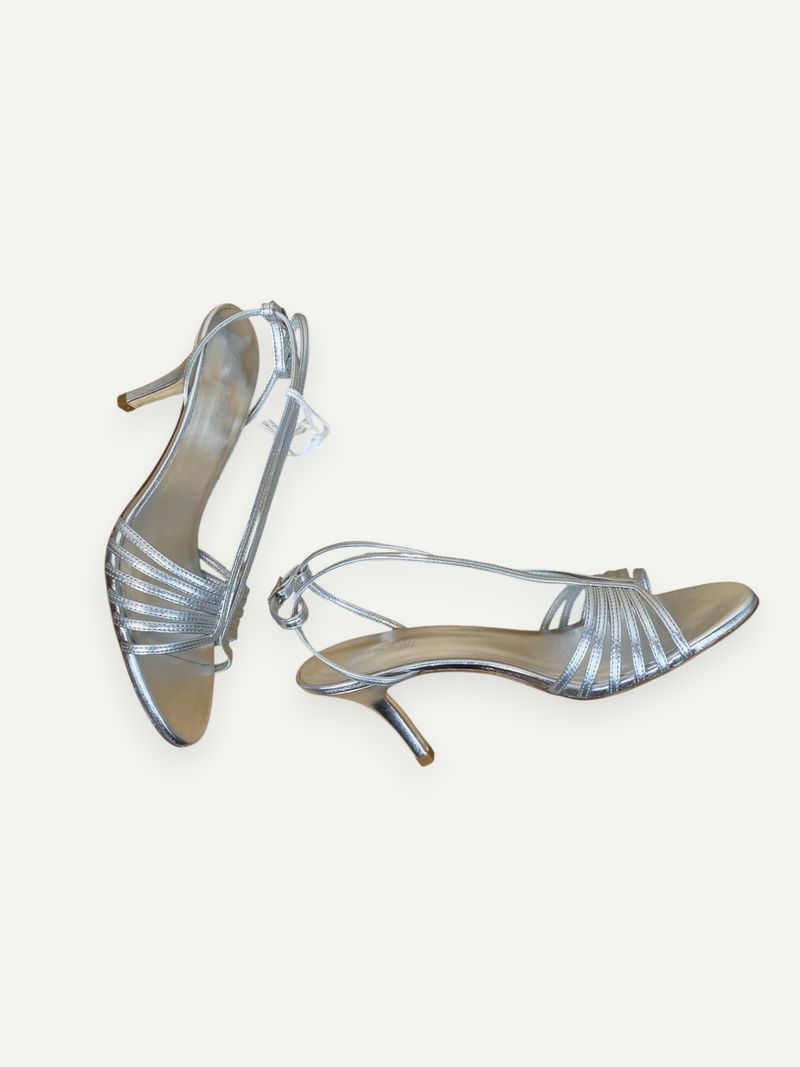 Silver High Heels