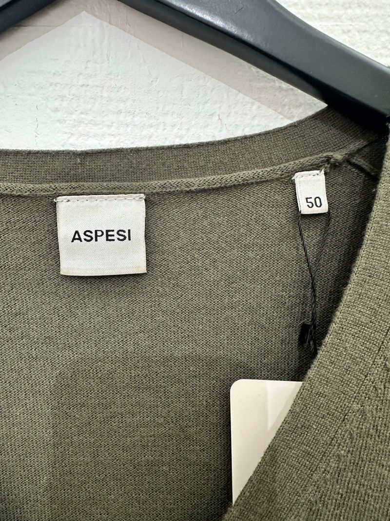Army Green Cardigan Knit