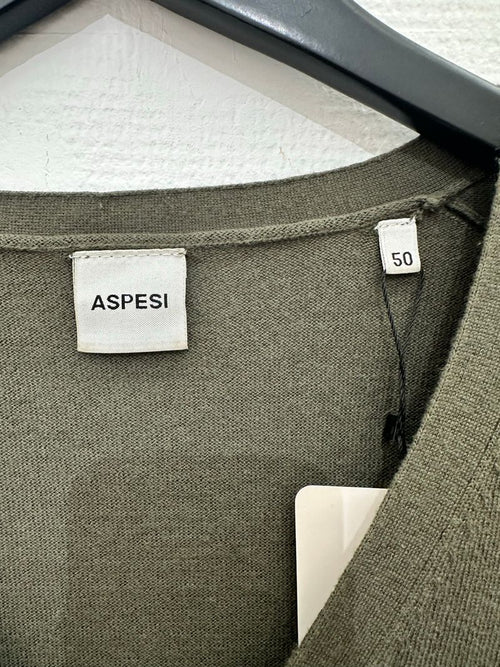 Army Green Cardigan Knit