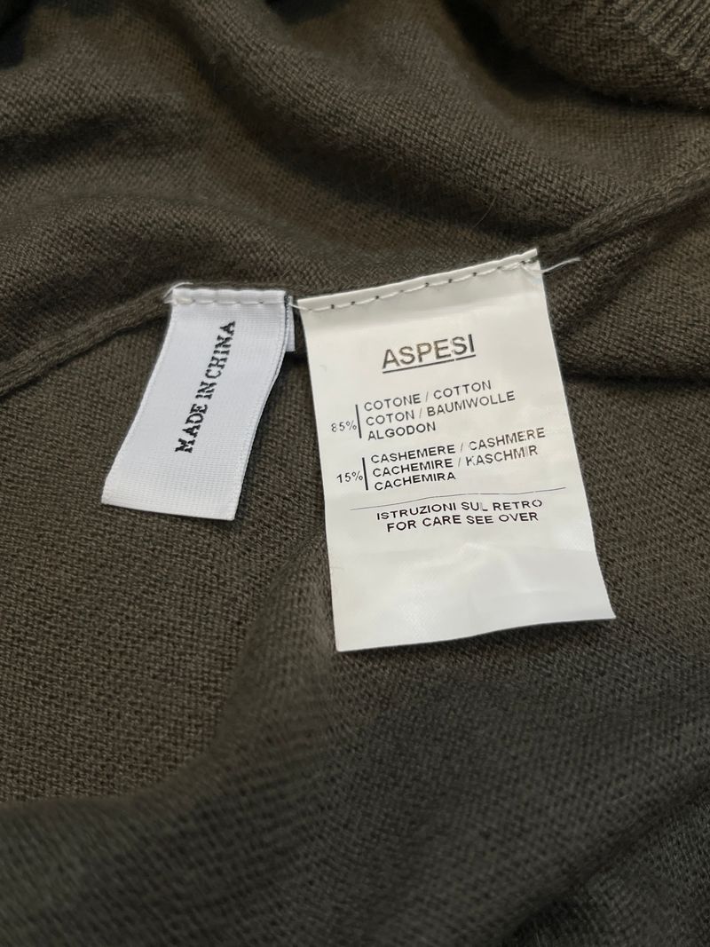 Armégrön stickad kofta