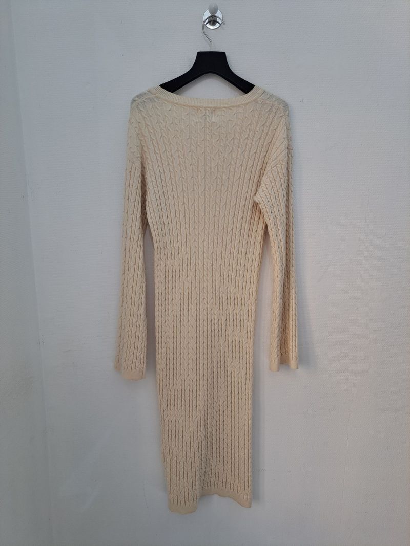 Beige Knitted Dress