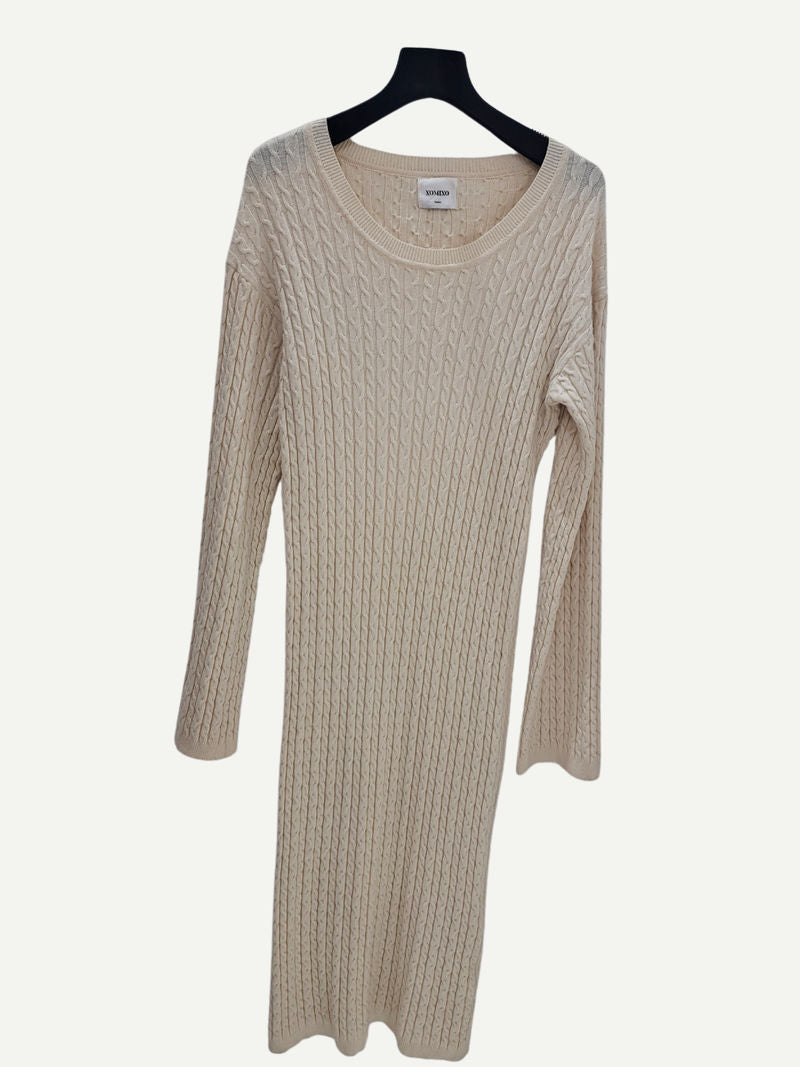Beige Knitted Dress