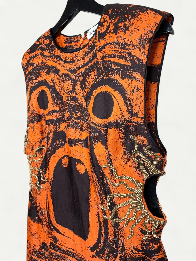 Print A-Line Dress