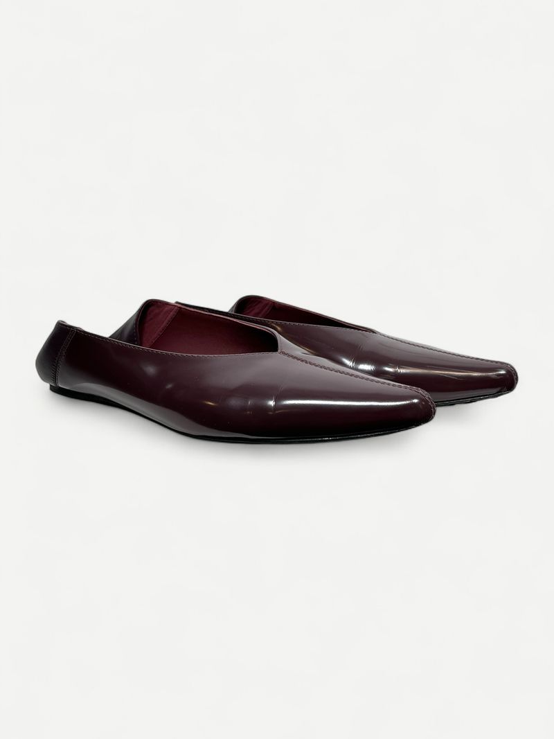 Burgundy Slip-On Flat