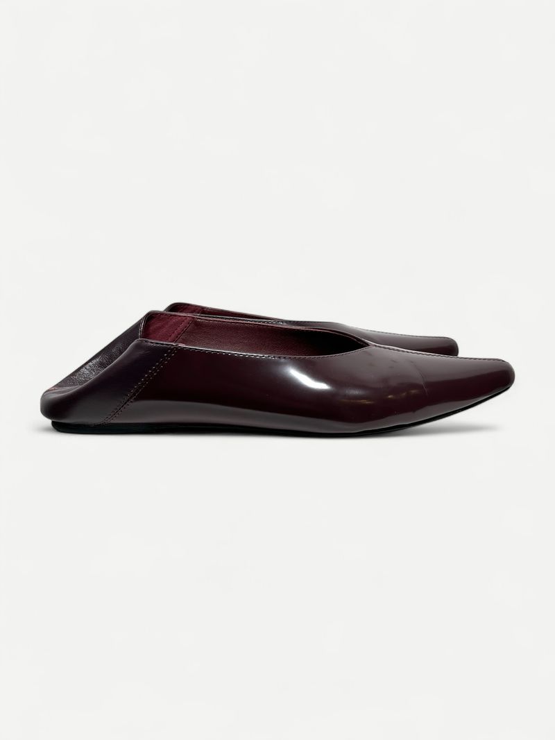 Burgundy Slip-On Flat