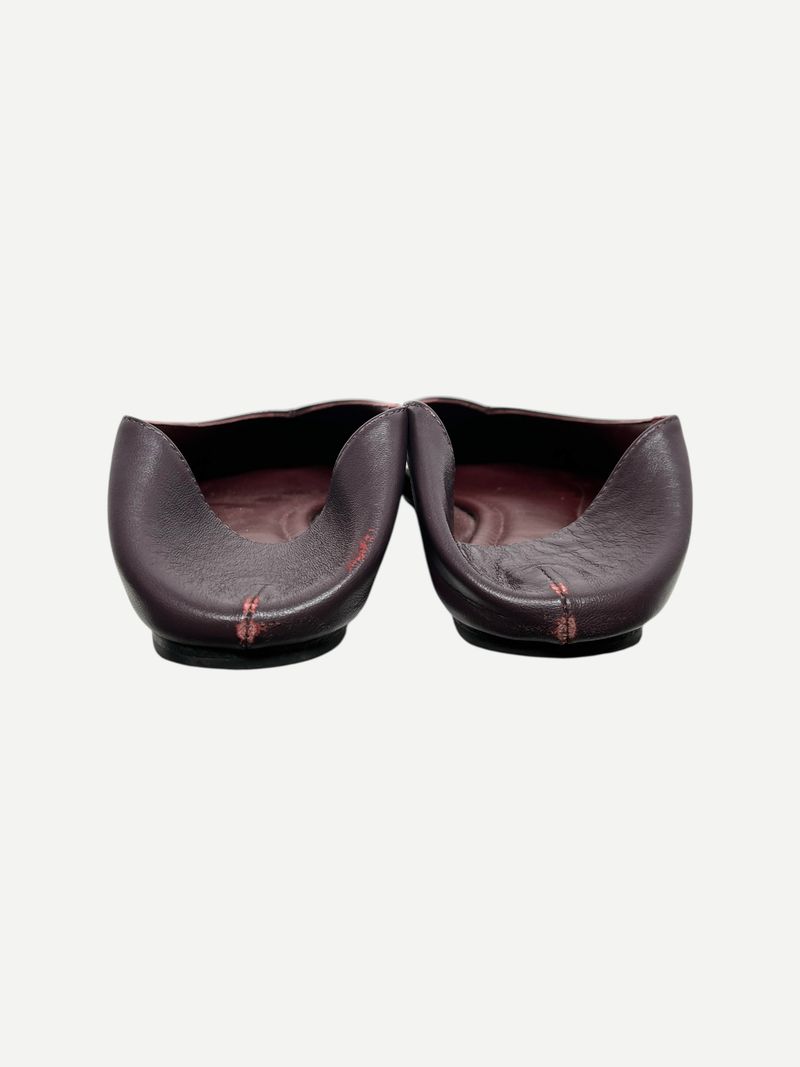 Burgundy Slip-On Flat