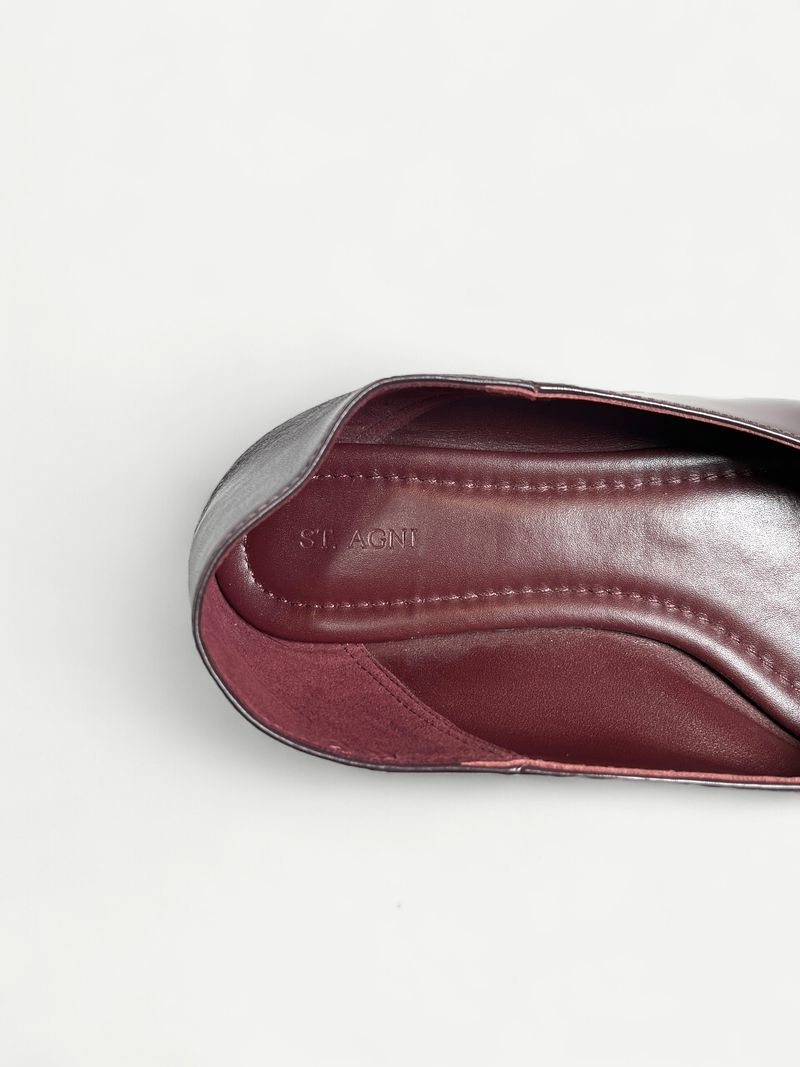 Burgundy Slip-On Flat