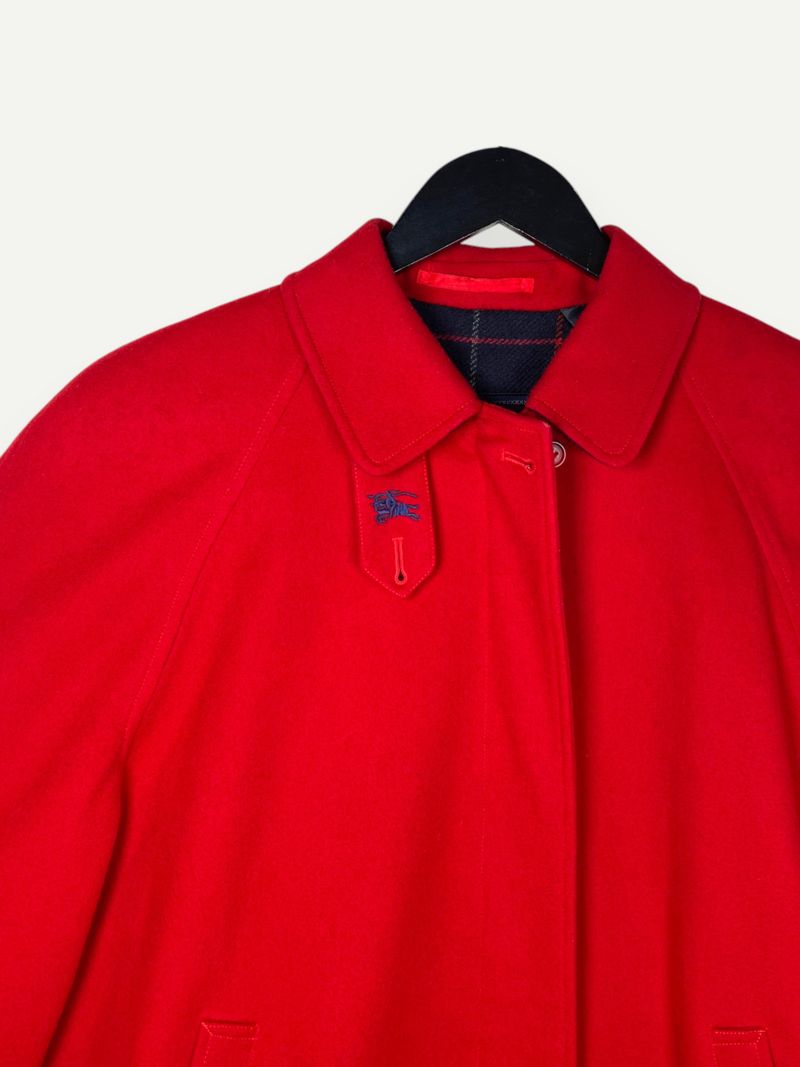 Red Wool Bomber Jacket