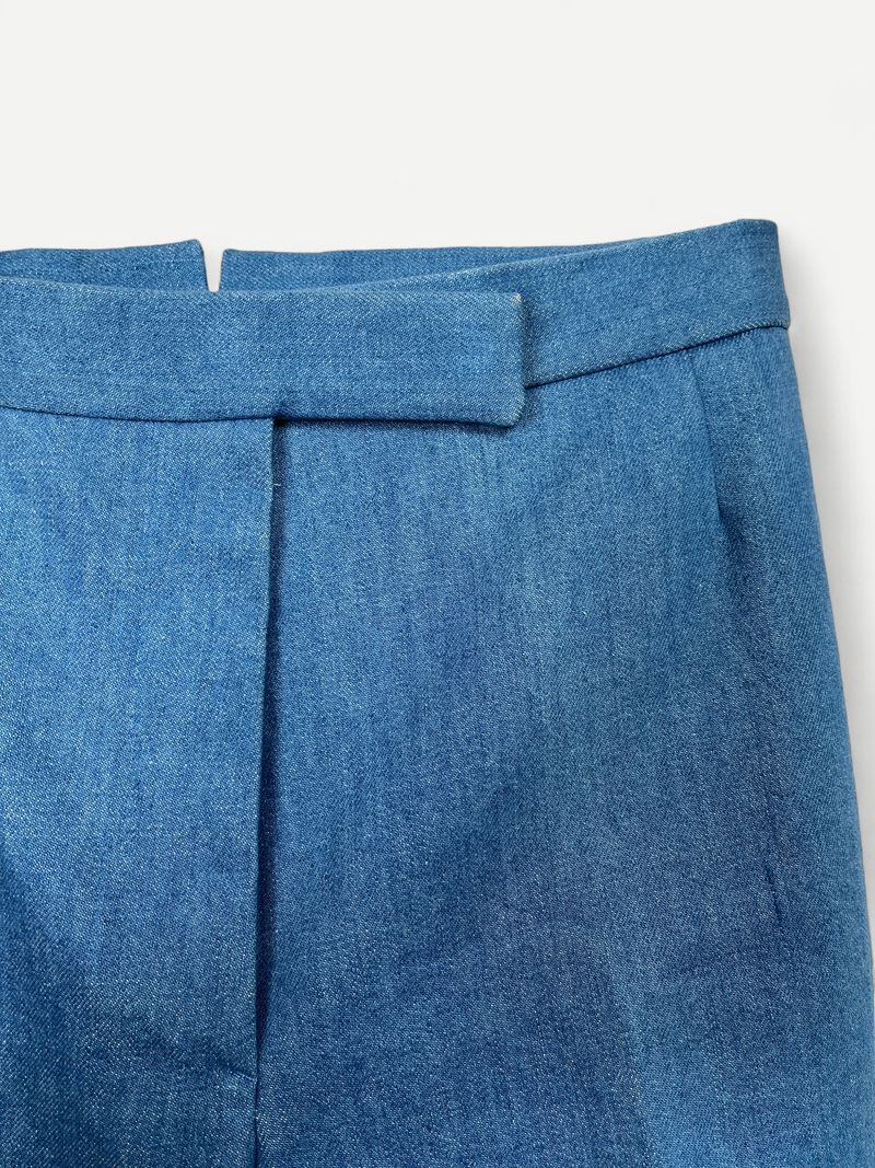 Blå klänningsbyxor