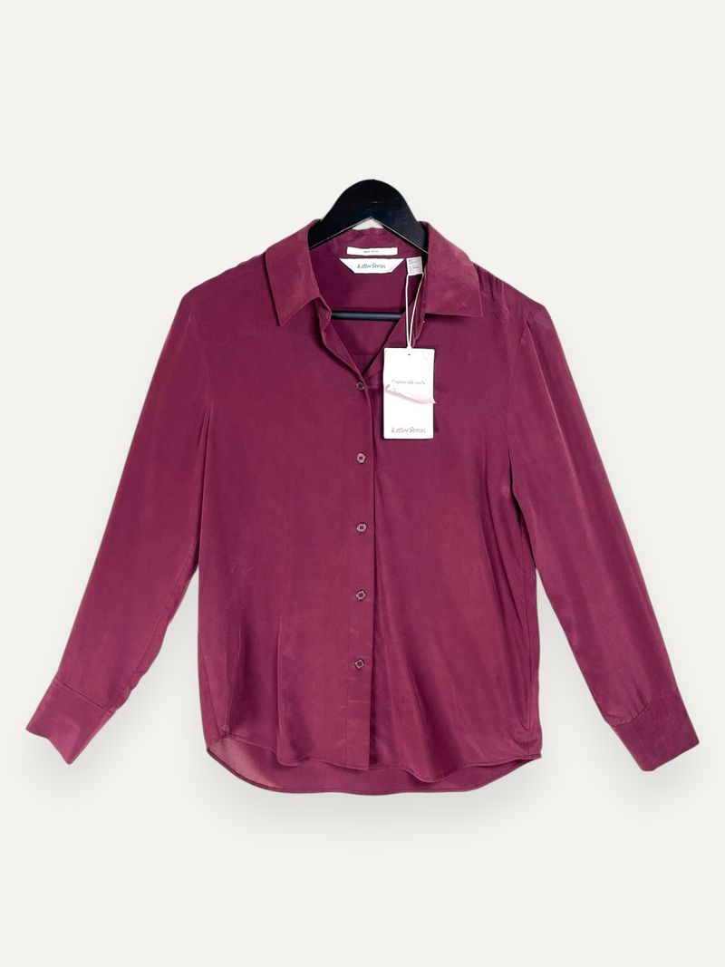 Bordeaux Long Sleeve Blouse