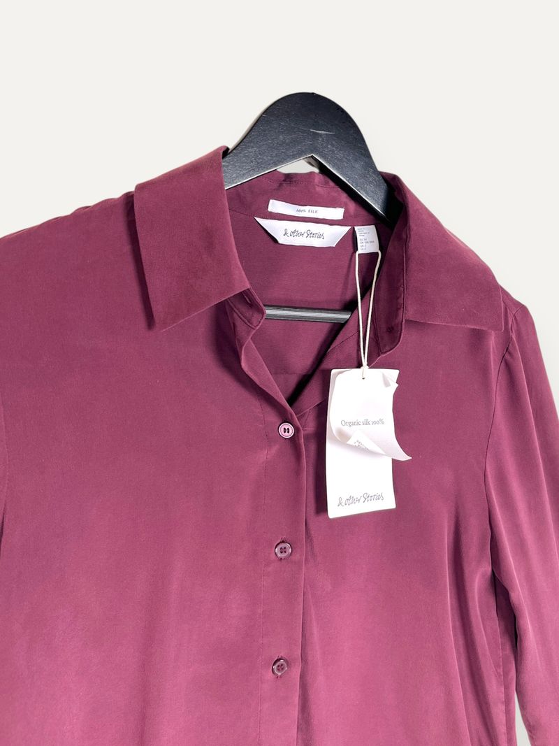 Bordeaux Long Sleeve Blouse