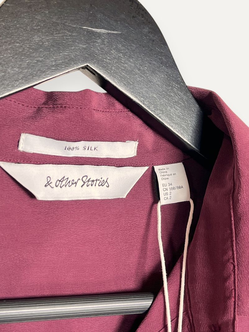 Bordeaux Long Sleeve Blouse