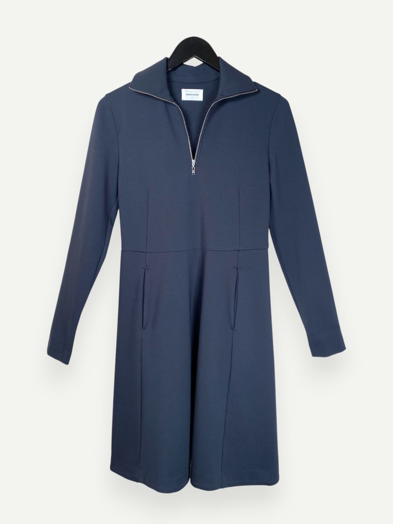 Navy Blue A-Line Dress