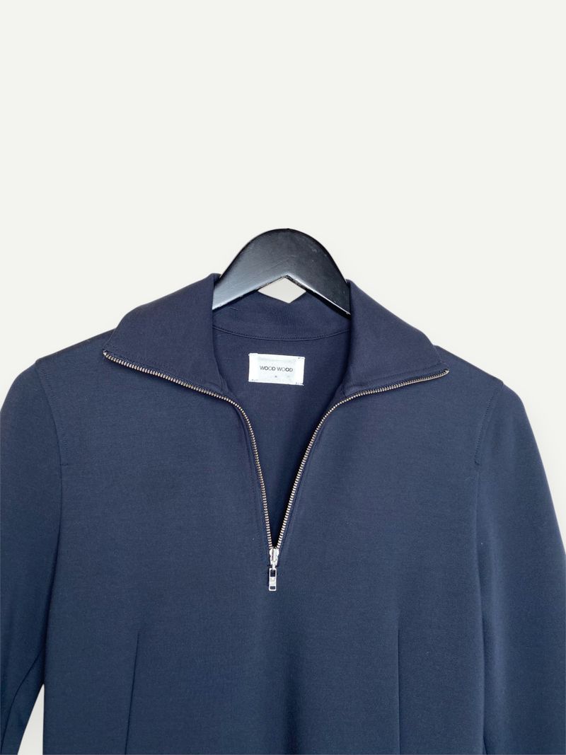 Navy Blue A-Line Dress