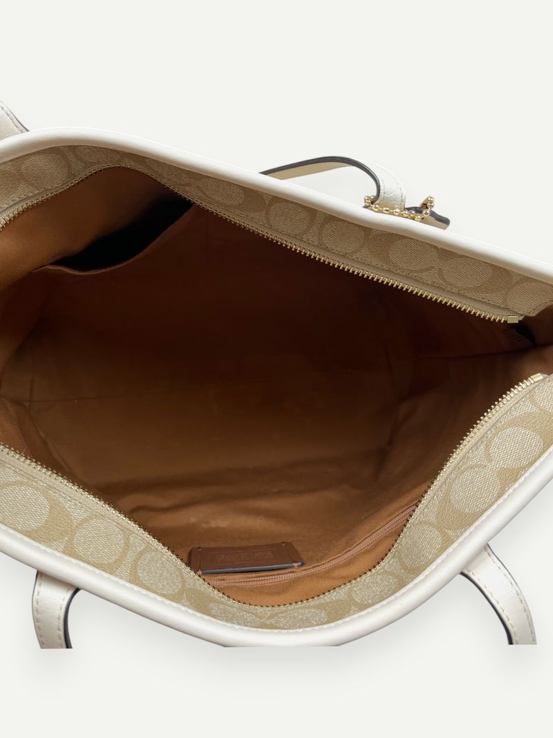 Signature Leather City Tote Bag