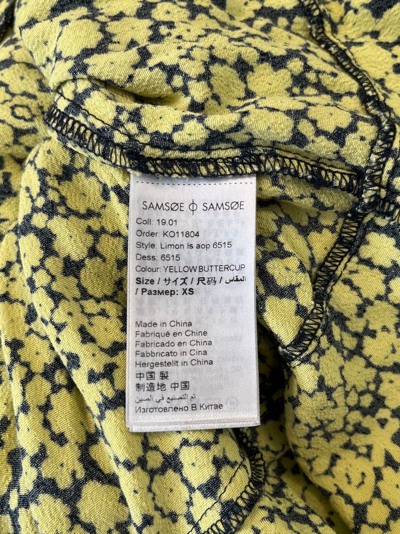 Yellow Wrap Top
