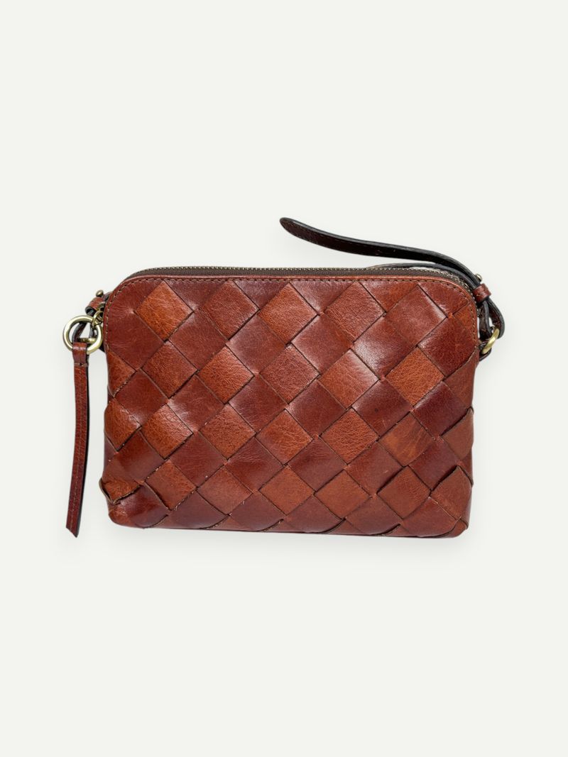 Brown Leather Cross Body Handbag