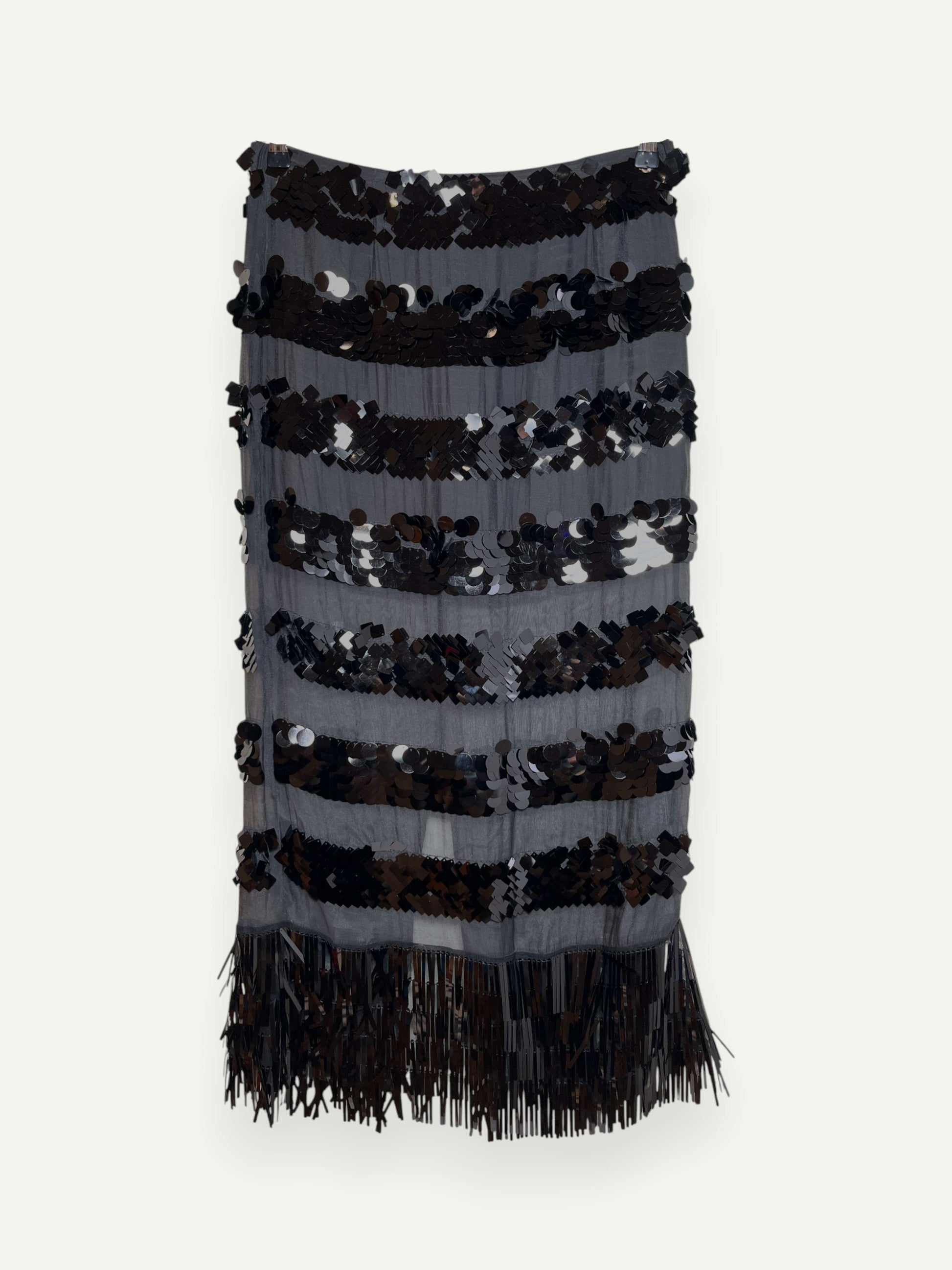 Black Sequin Skirt