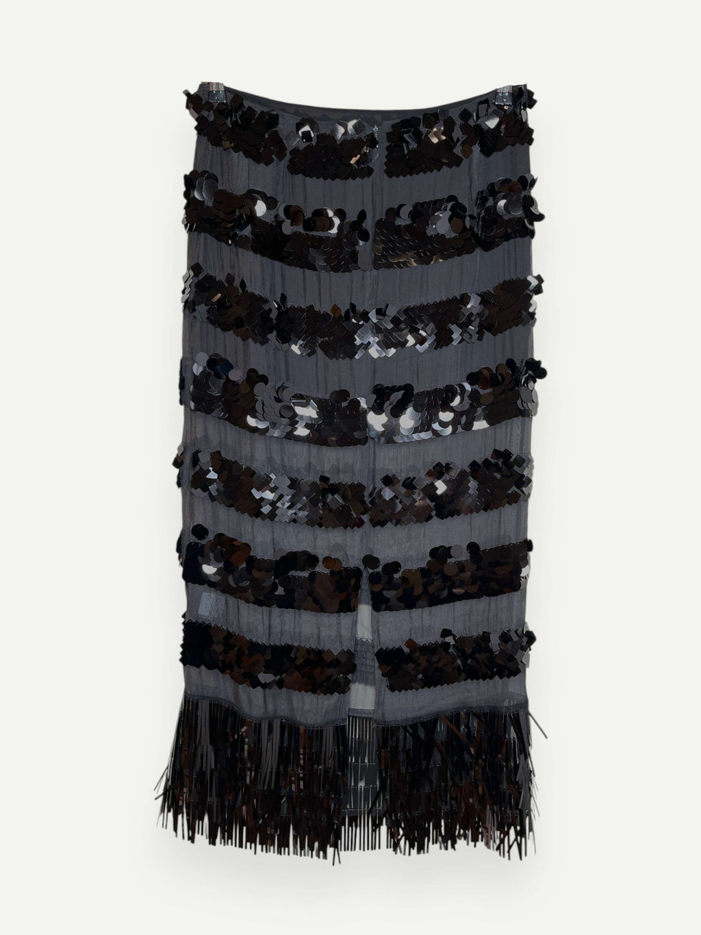 Black Sequin Skirt