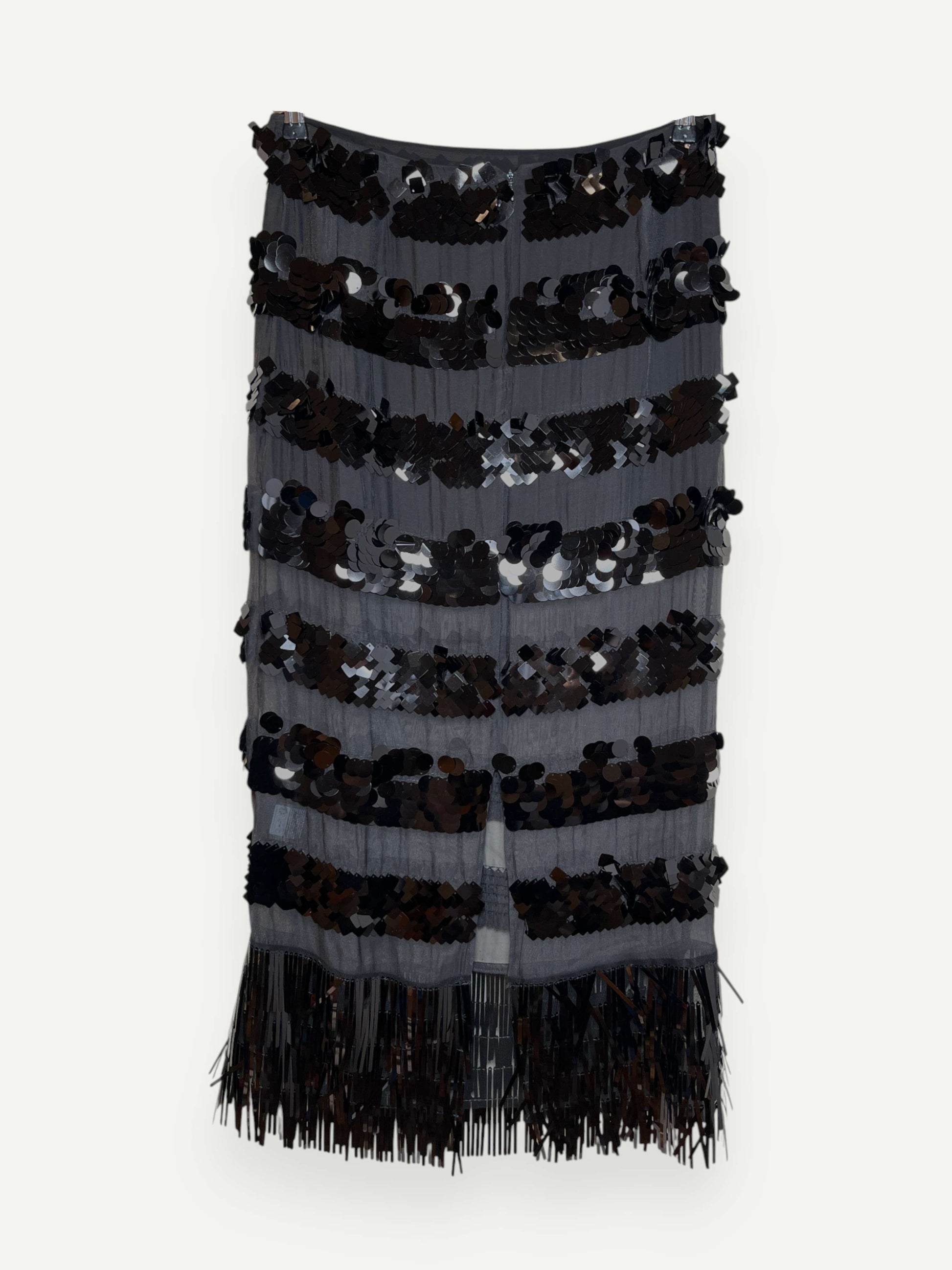 Black Sequin Skirt
