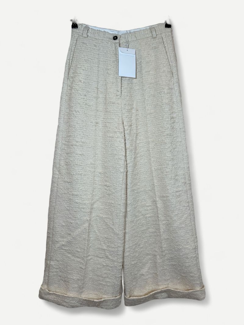 Cream Boucle Pants