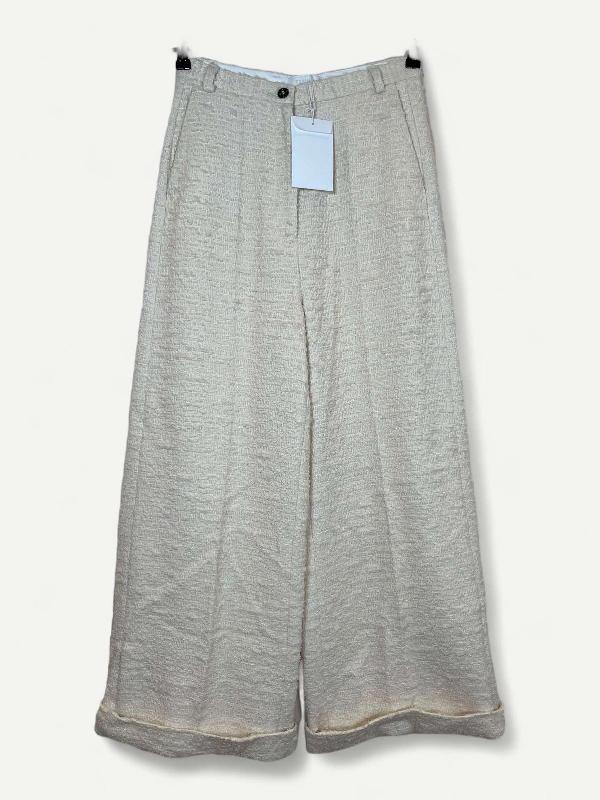 Cream Boucle Pants
