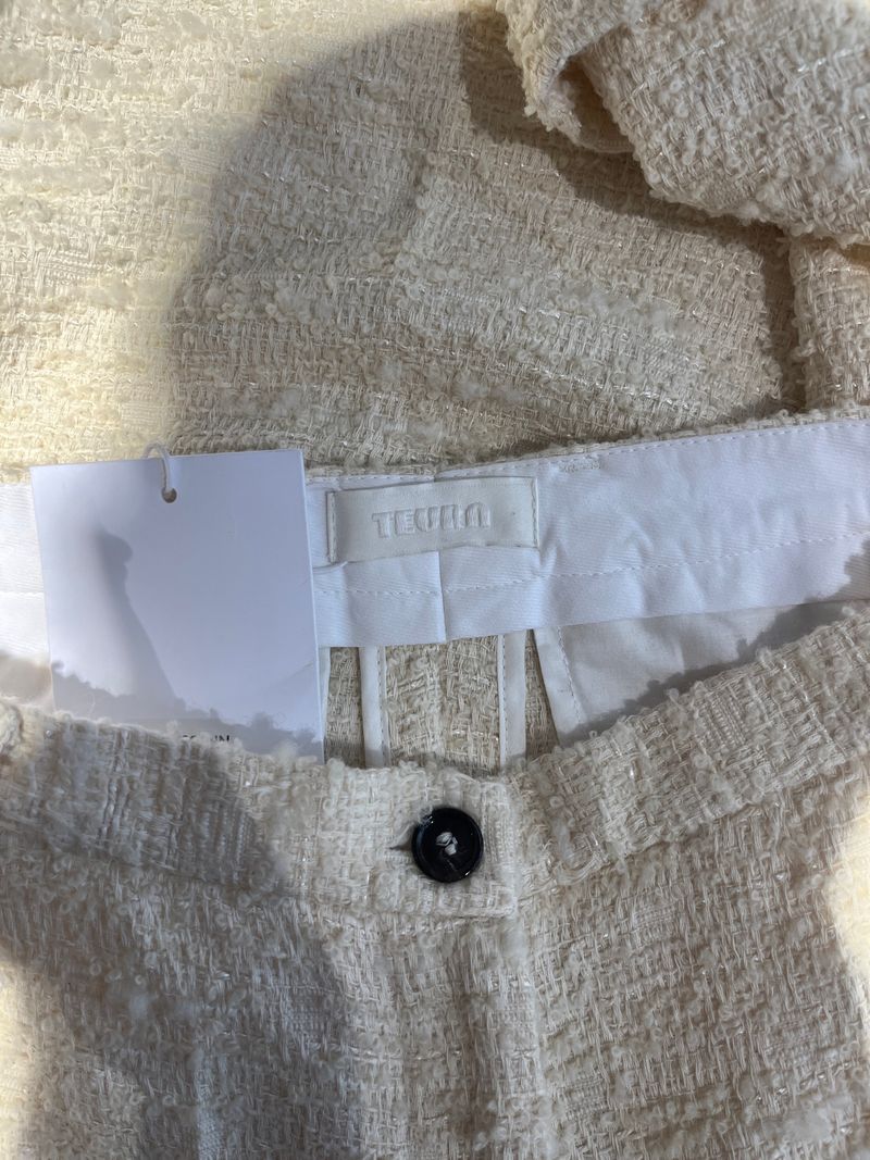 Cream Boucle Pants