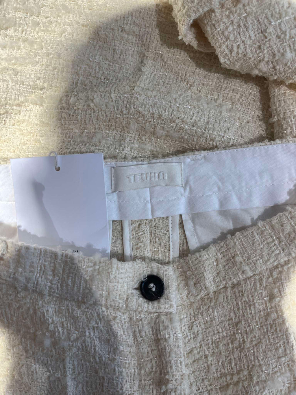 Cream Boucle Pants