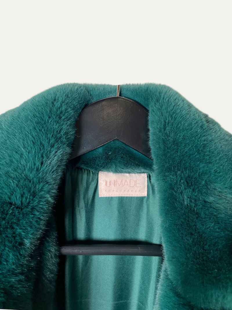 Teal Faux Fur Jacket