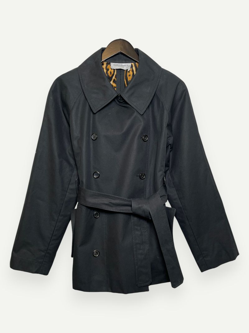 Black Belted Trench Coat