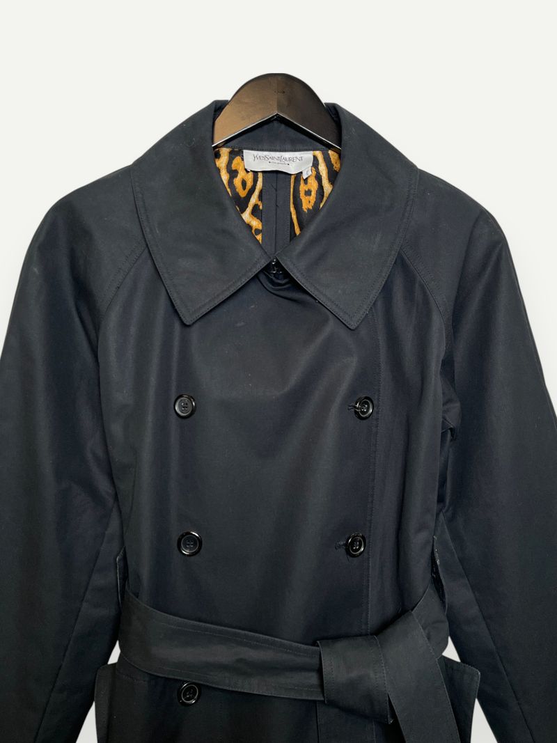 Black Belted Trench Coat
