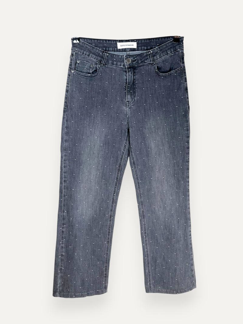 Dark Grey Straight Leg Jeans