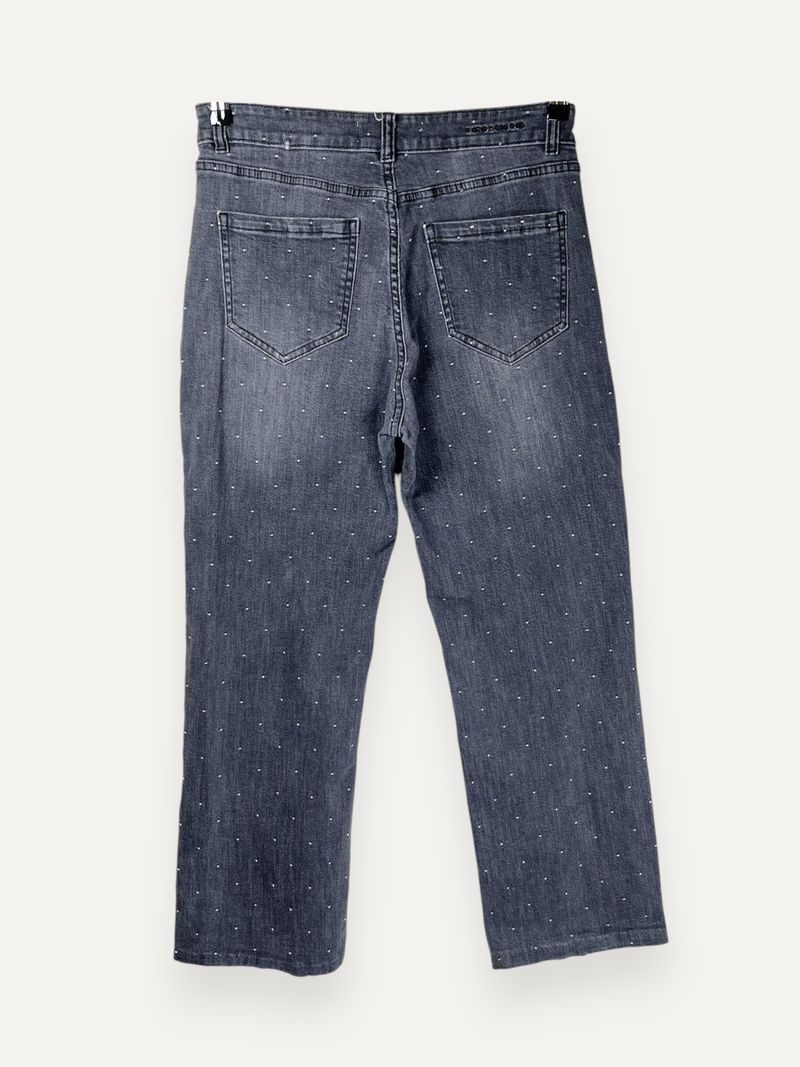 Dark Grey Straight Leg Jeans