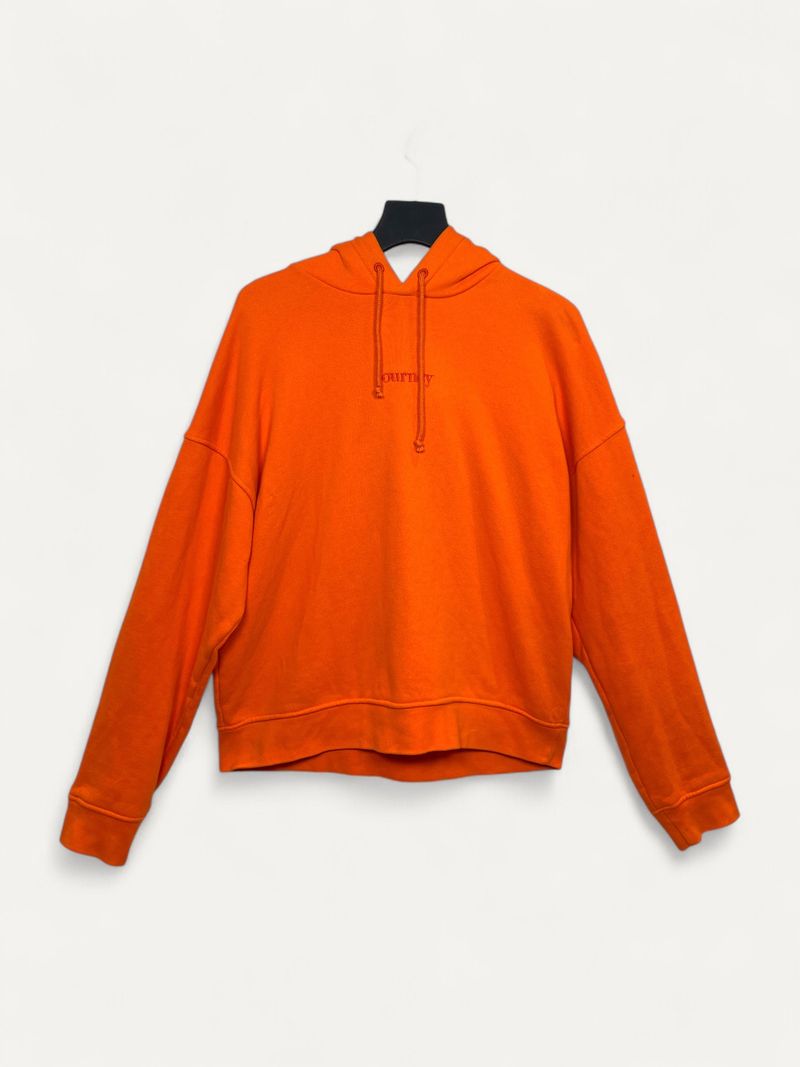 Orange Hoodie Top