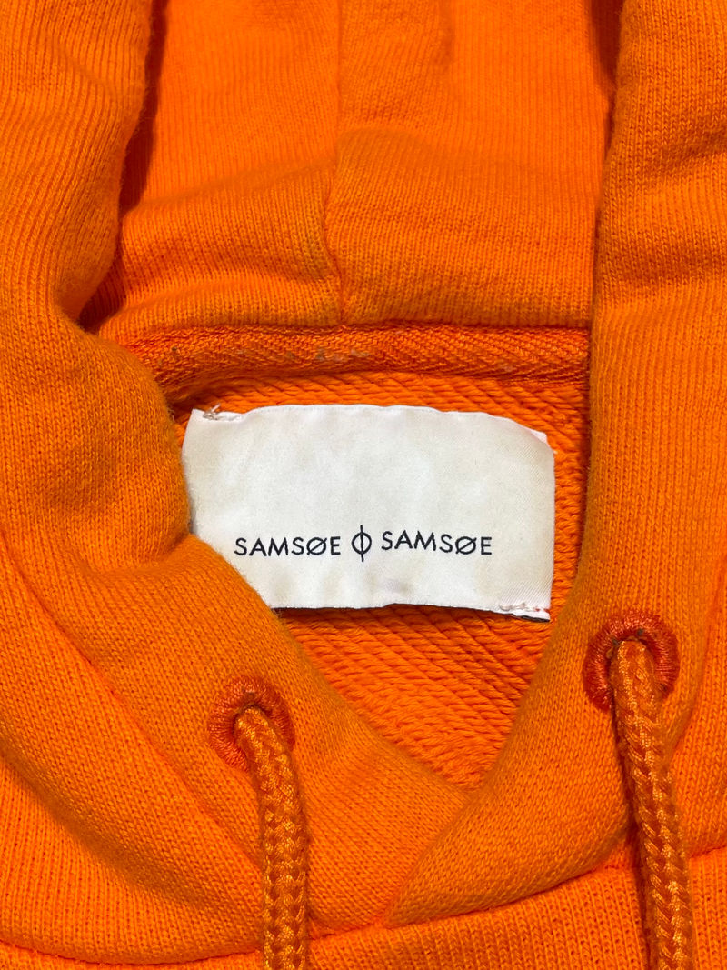 Orange Hoodie Top