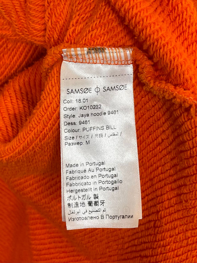 Orange Hoodie Top